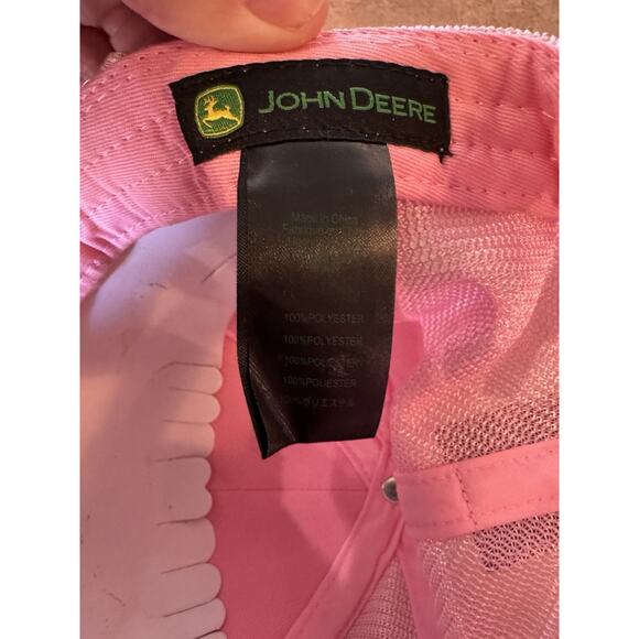 John Deere Women's Pink Glitter Hat/Cap SnapBack - Picture 5 of 7